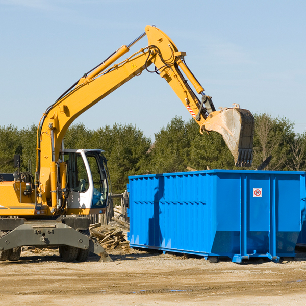 can i choose the location where the residential dumpster will be placed in Willow Springs